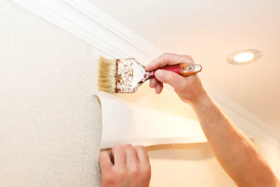 Pose de papier peint à Champ-le-Duc — revêtements muraux et toiles de verre